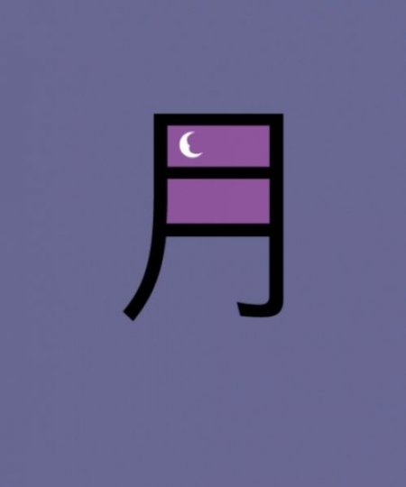 китайский иероглиф слова Луна