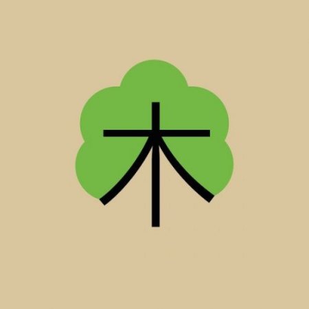 китайский иероглиф слова Дерево
